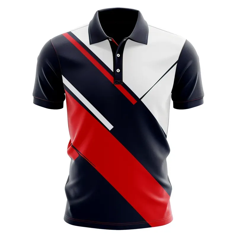 3D Colorful F1 Inspired Polo Tshirts