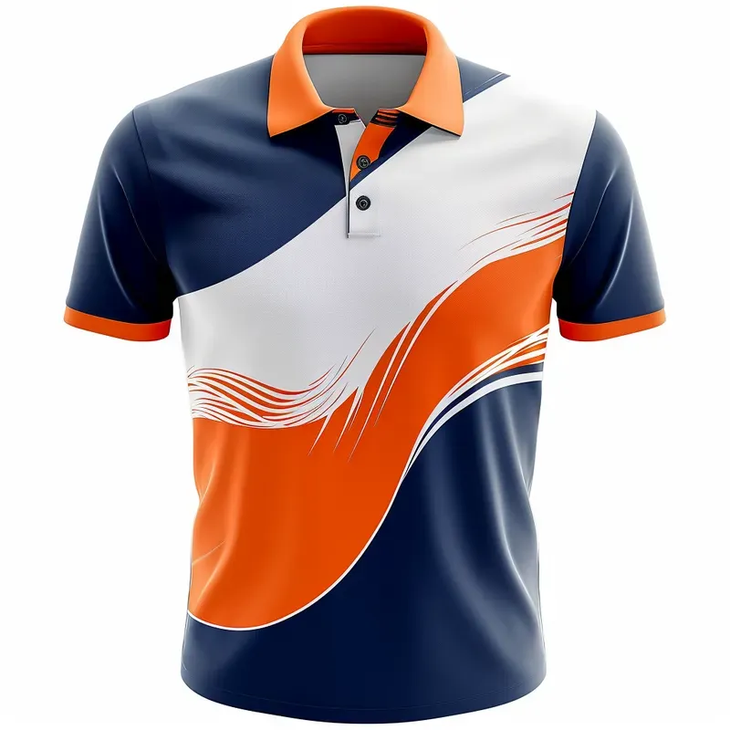3D Colorful F1 Inspired Polo Tshirts
