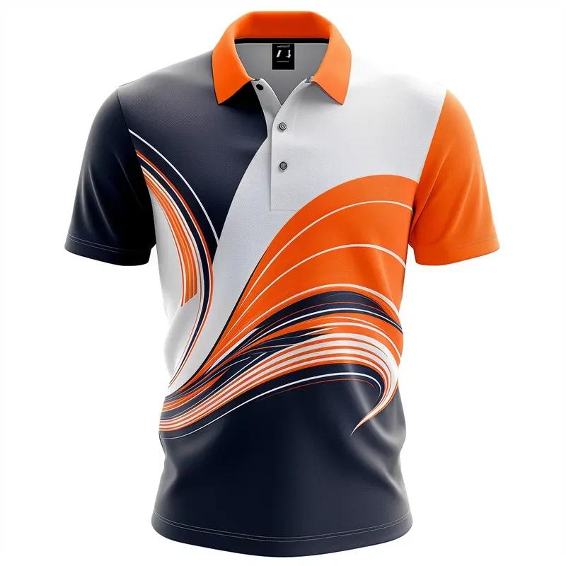 3D Colorful F1 Inspired Polo Tshirts