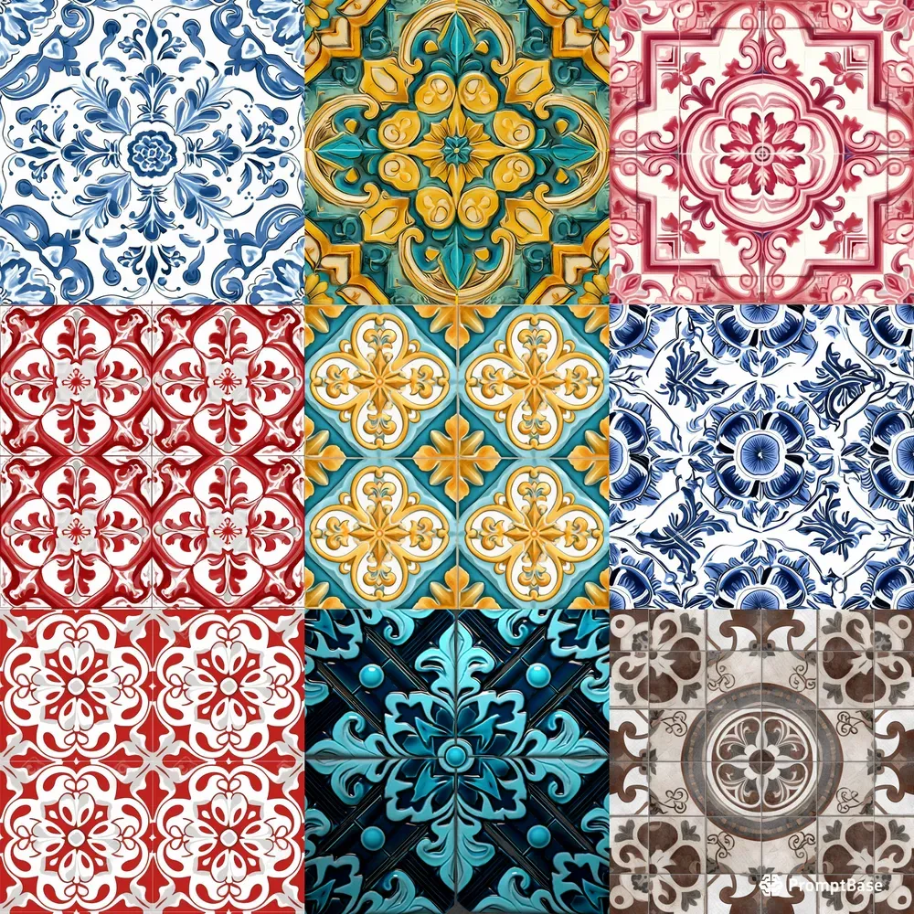 Azulejo Tile Pattern Designs