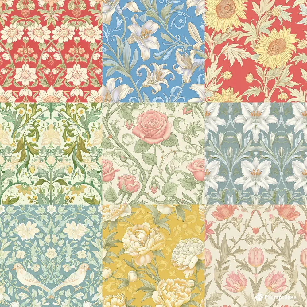 Seamless Timeless Floral Patterns