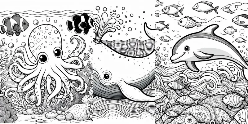 Animal Coloring Papers generated by undefined