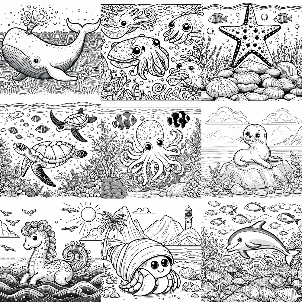 Animal Coloring Papers
