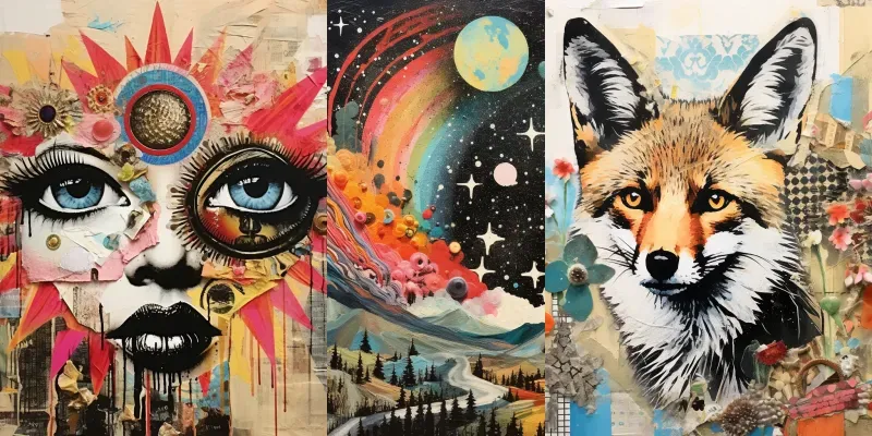 Chaotic Collage Art generated by undefined