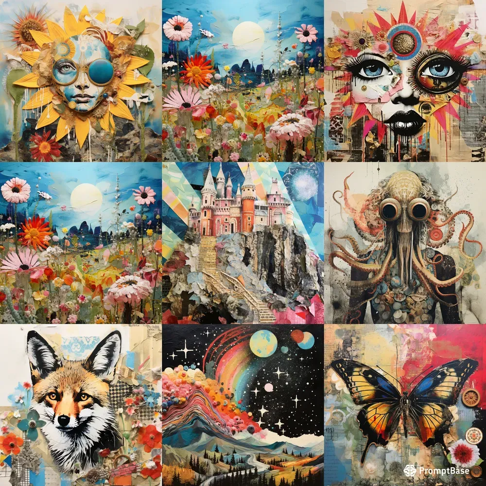 Chaotic Collage Art