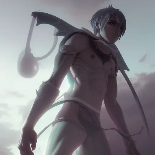Anime Concept Art Shaded Digital Art