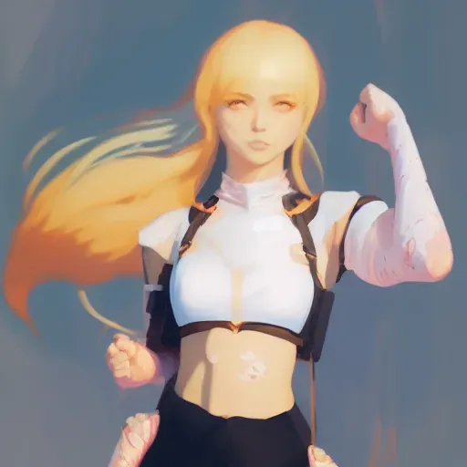 Anime Concept Art Shaded Digital Art