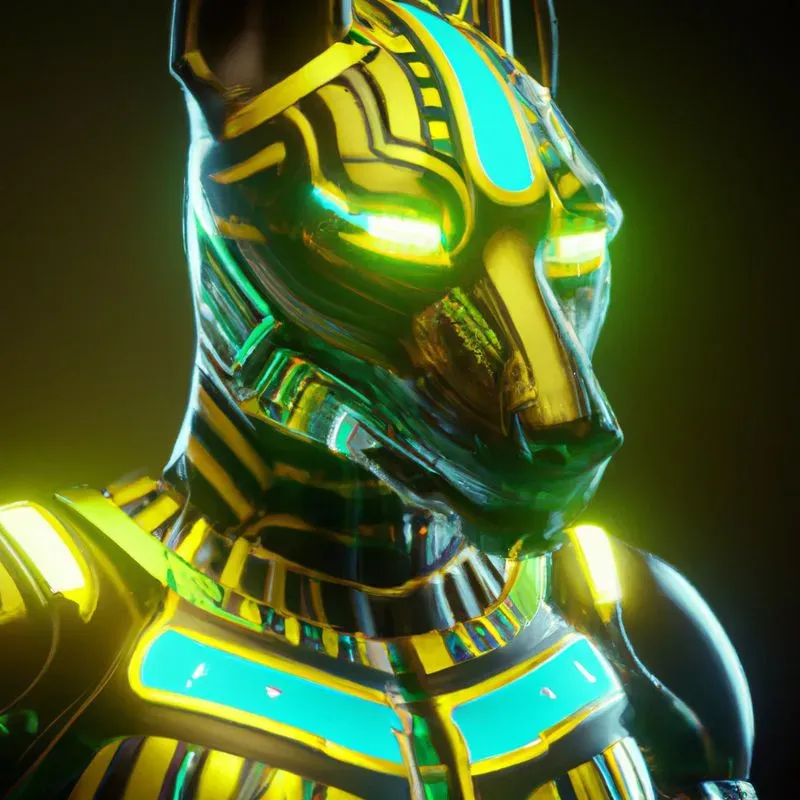 Neon Egyptian Gods Of Death