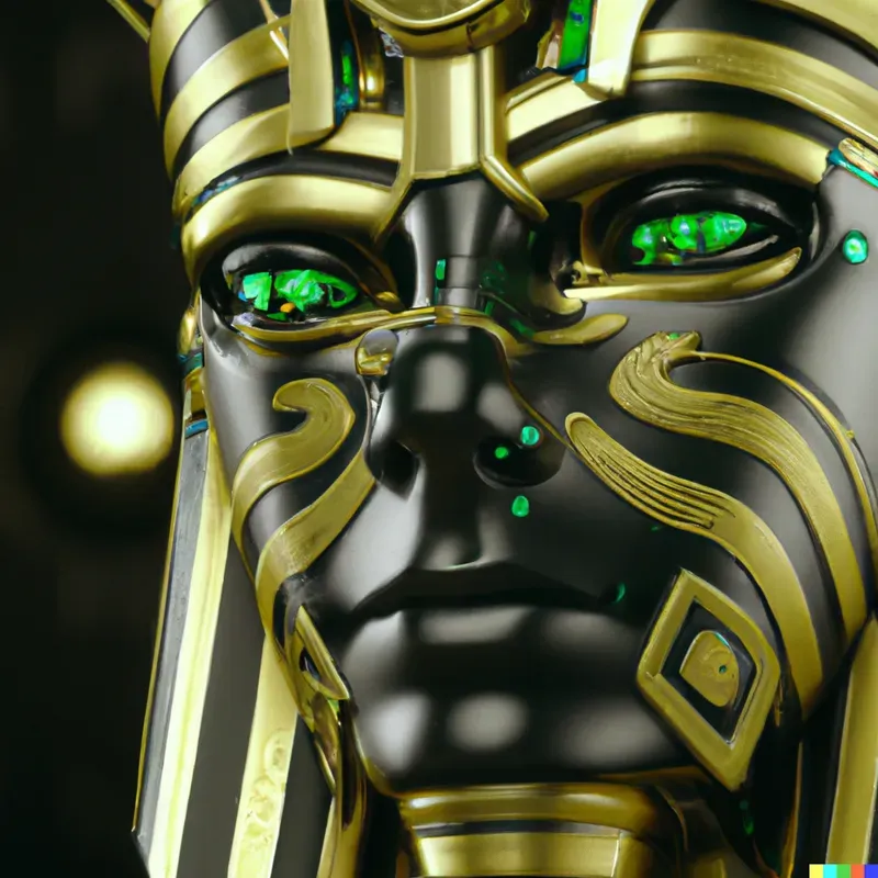 Neon Egyptian Gods Of Death