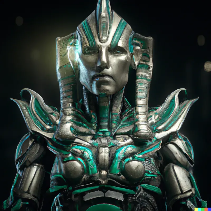Neon Egyptian Gods Of Death