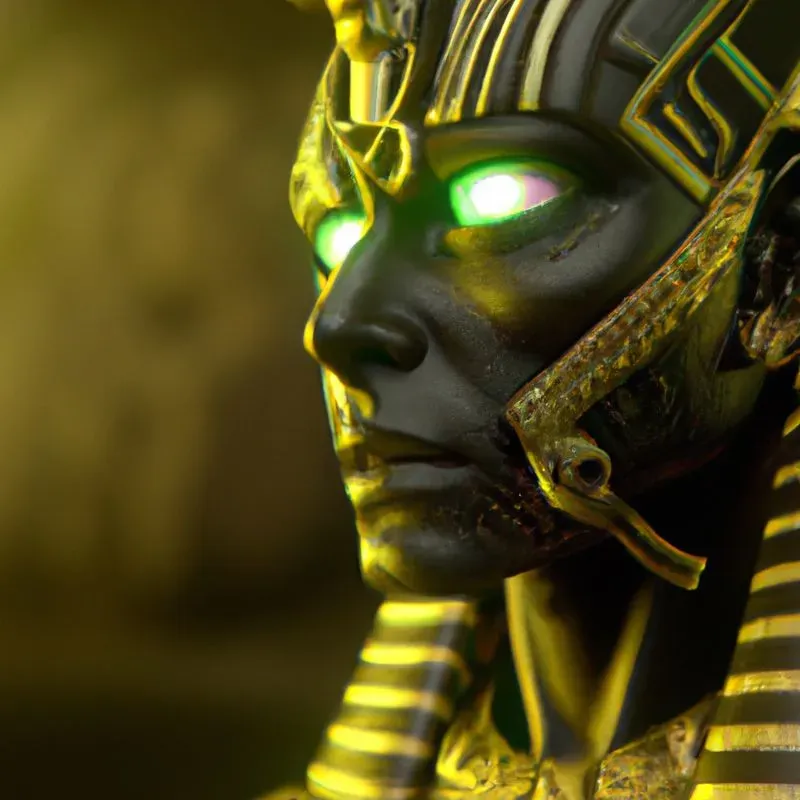 Neon Egyptian Gods Of Death