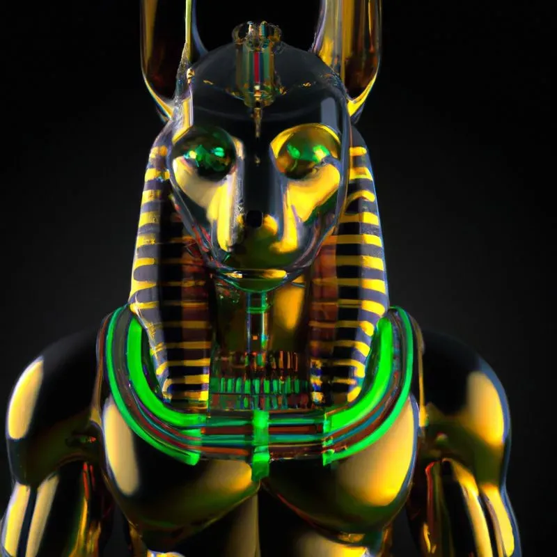 Neon Egyptian Gods Of Death
