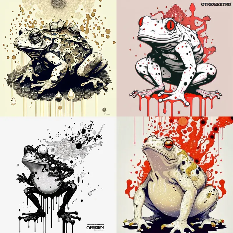 Dripping Art Illustrations