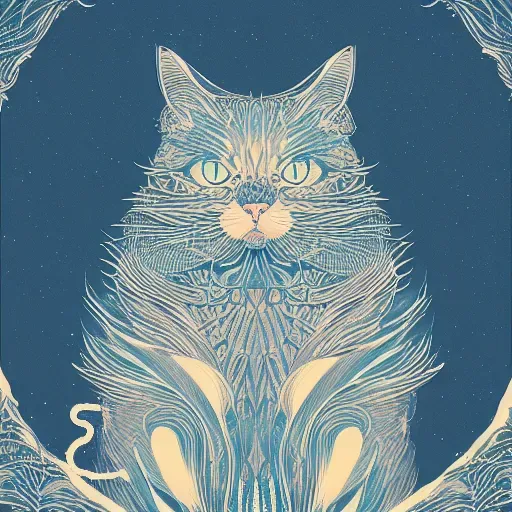 Stylized Colored Line Art Design For Illustrations