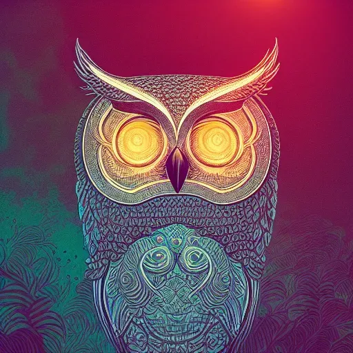 Stylized Colored Line Art Design For Illustrations
