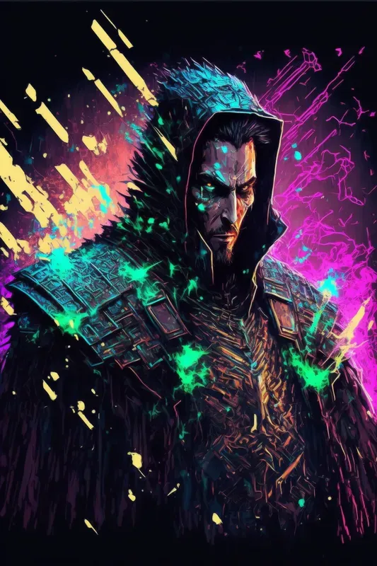 Characters Scattering Into Pixel Art Chaos