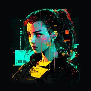 Characters Scattering Into Pixel Art Chaos