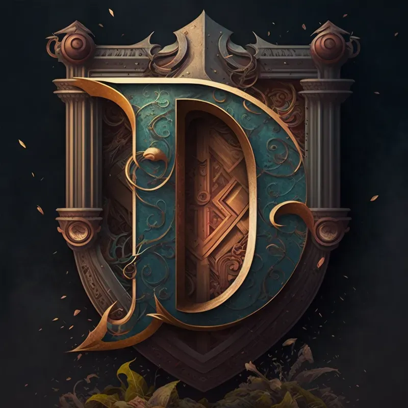 Medieval Style Font Letters