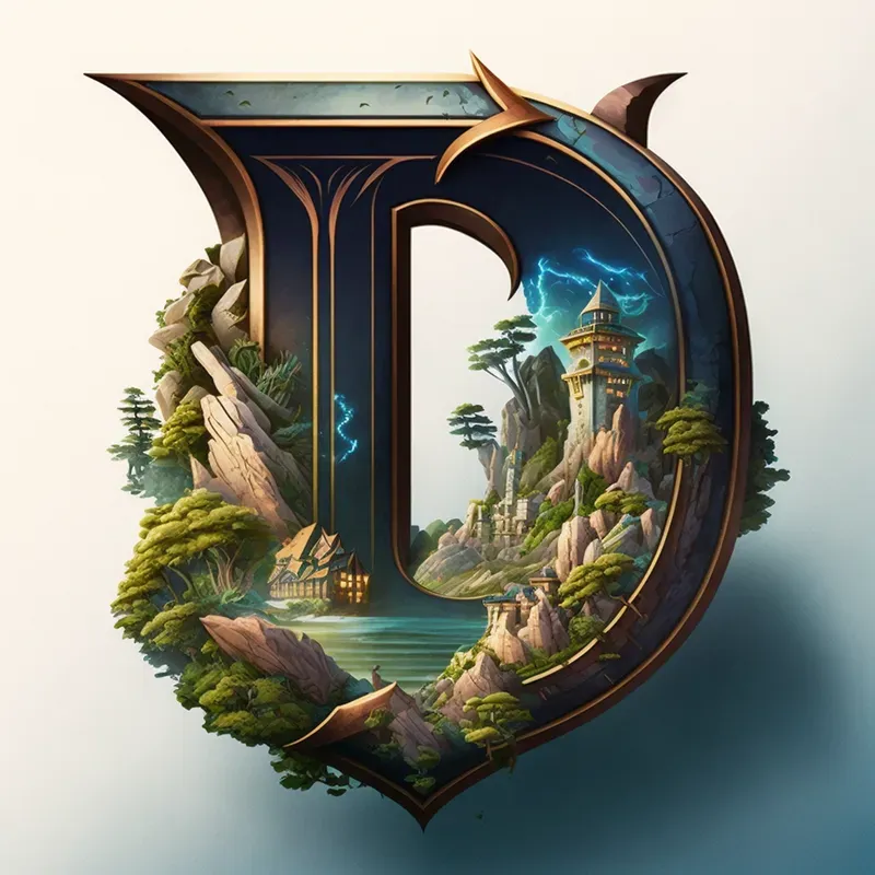 Medieval Style Font Letters