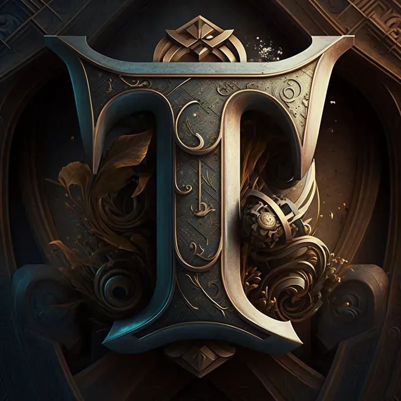 Medieval Style Font Letters