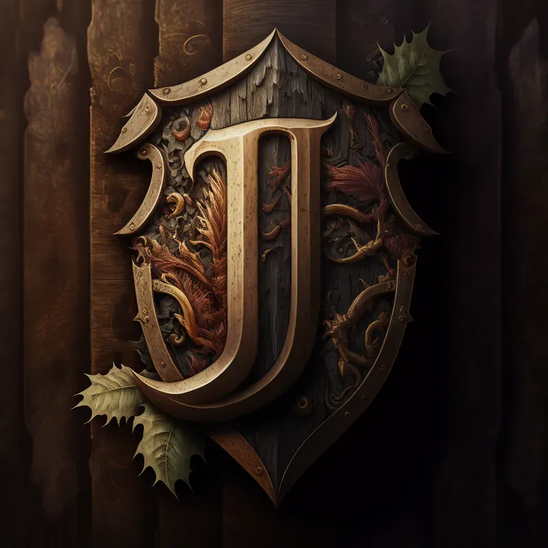 Medieval Style Font Letters