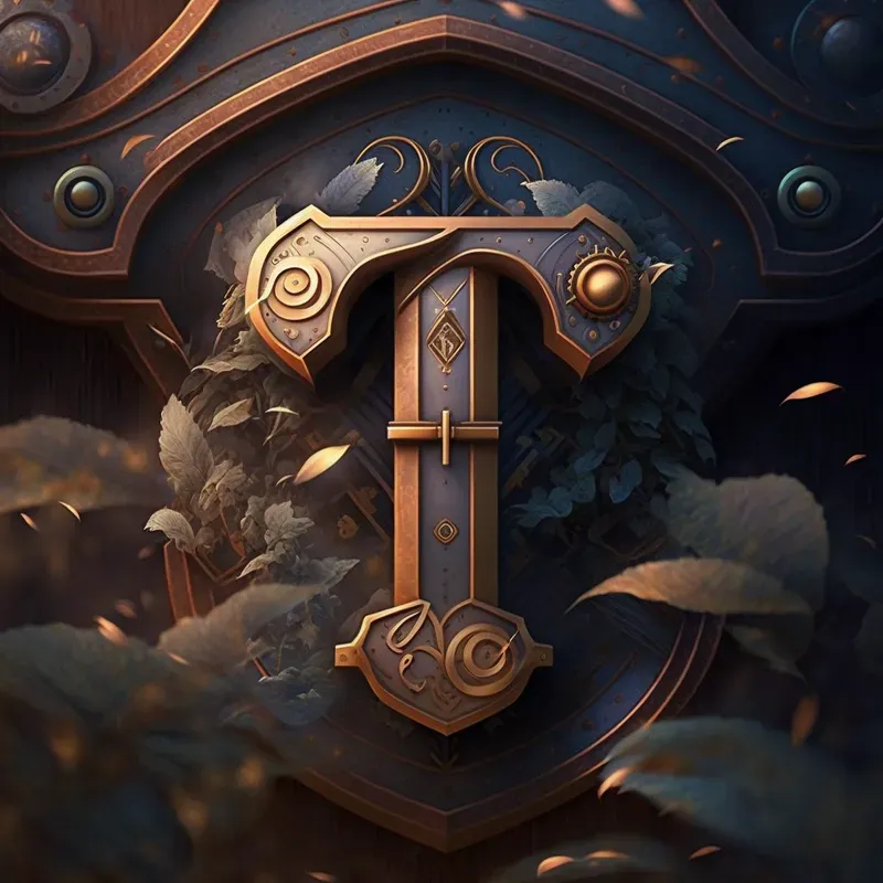 Medieval Style Font Letters