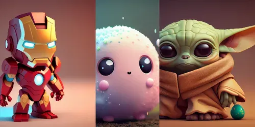 Captivating Cuteness Adorable Characters generated by midjourney