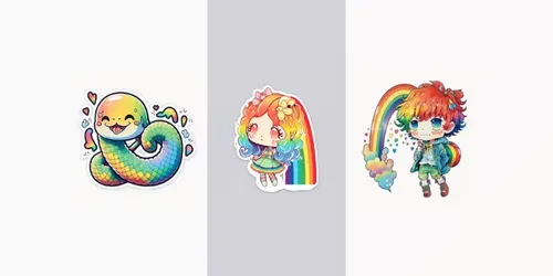 Cute Kawaii Characters generated by midjourney
