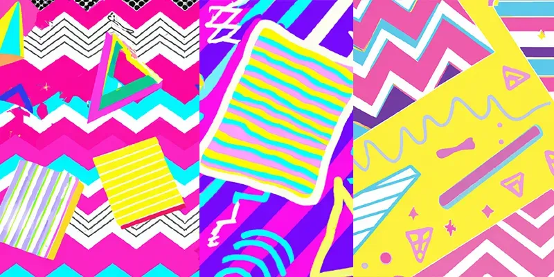 80s And 90s Geometric Backgrounds generated by undefined