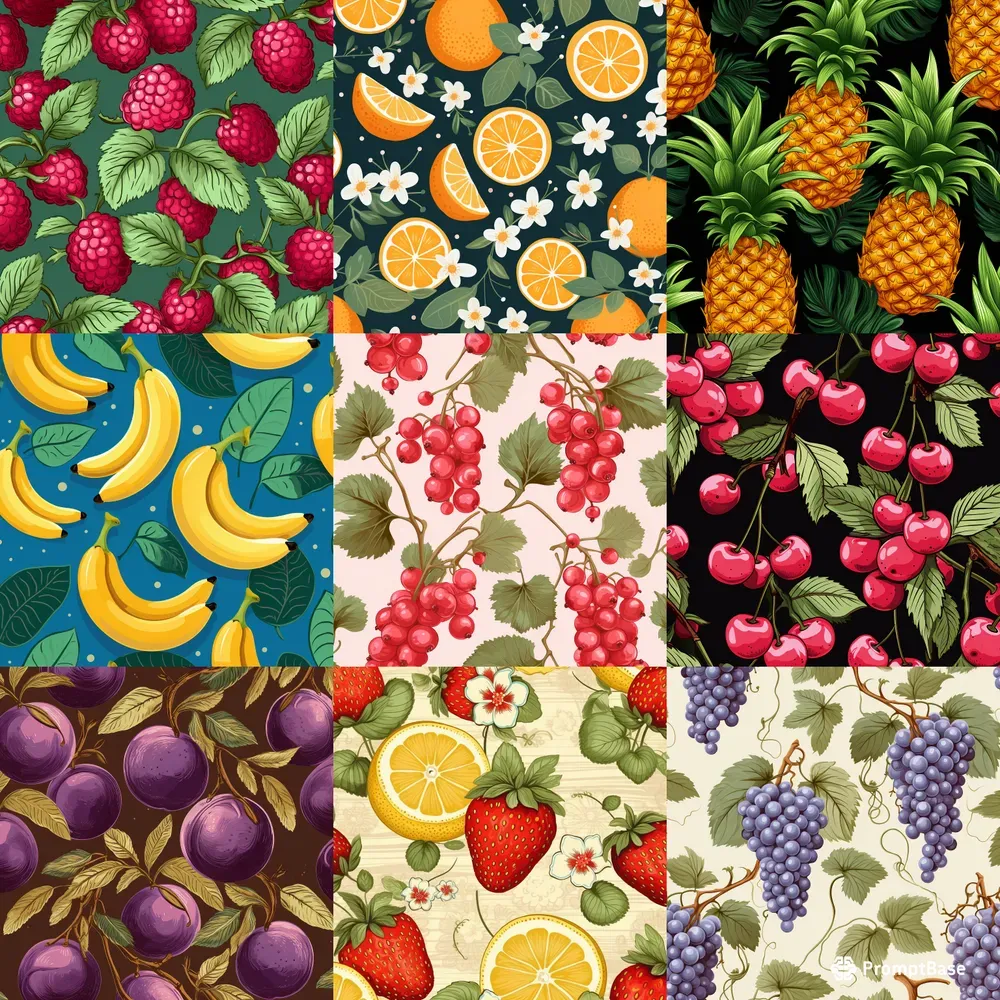 Fruit Patterns For Wrapping Papers