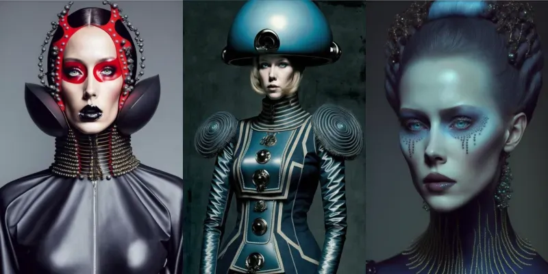 Dark Surreal Fashion Models generated by undefined
