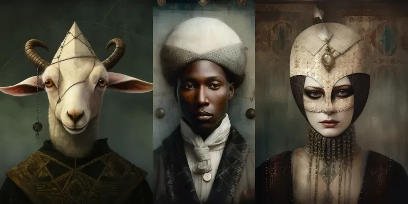 Geometric Elements Portraits generated by undefined