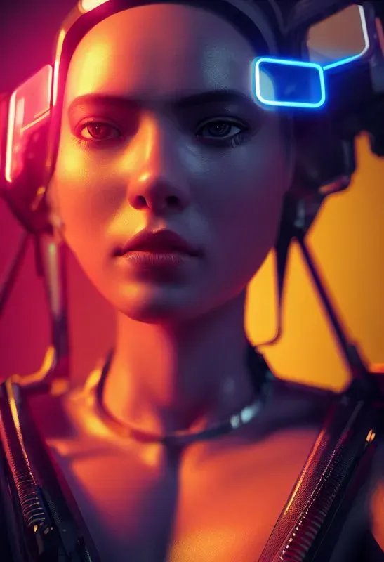 Cyberpunk Half Cyborg Beauties