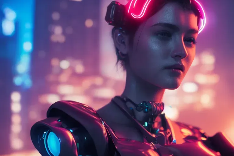 Cyberpunk Half Cyborg Beauties