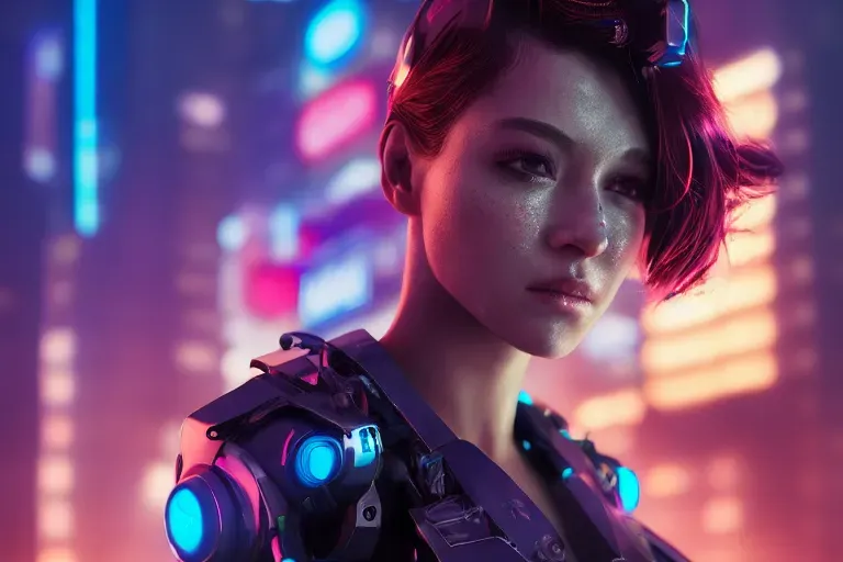 Cyberpunk Half Cyborg Beauties