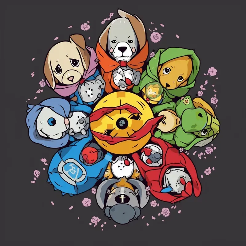 Tshirt Cartoon Animal Groups