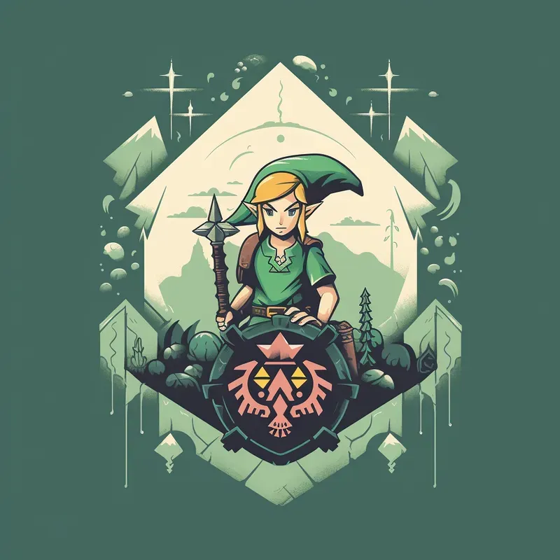 Tshirt Design Vintages Game Characters