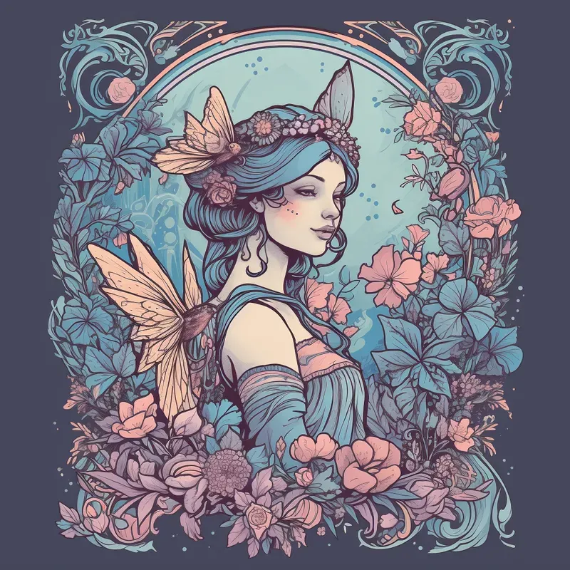Tshirt Whimsical Nouveaus