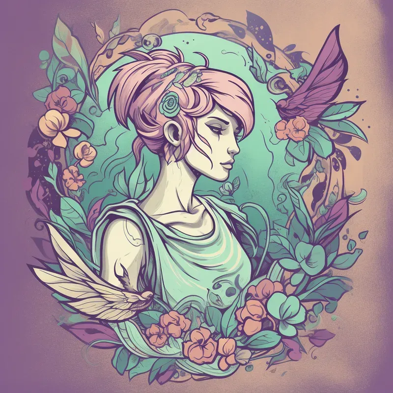 Tshirt Whimsical Nouveaus