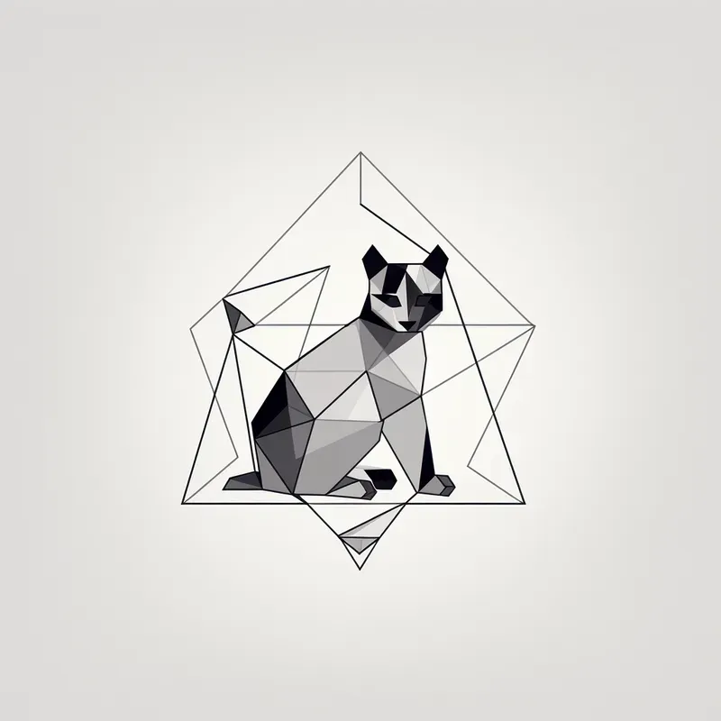 Polygon Minimal Tshirt Logo Designs