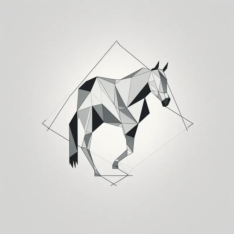 Polygon Minimal Tshirt Logo Designs