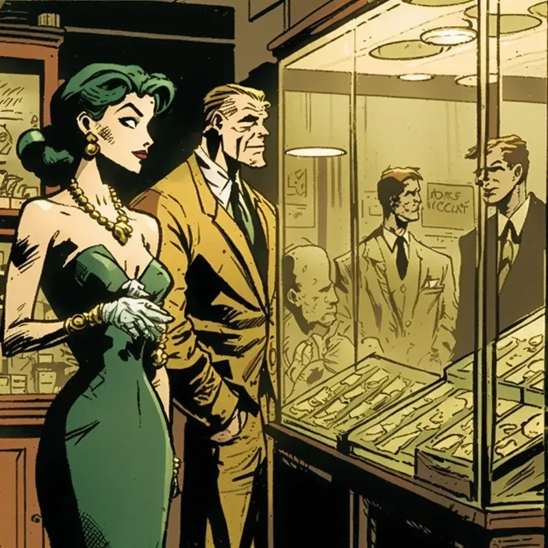 Comic Illustrations The New York Caper
