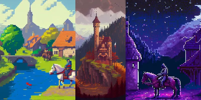 Pixel Aesthetic Loading Screens generated by undefined
