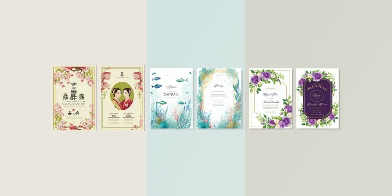 Wedding Invitation Cards generated by undefined