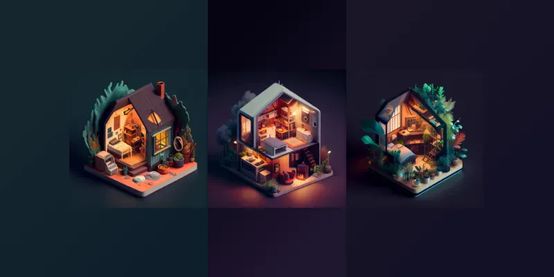 Tiny Isometric Houses generated by undefined