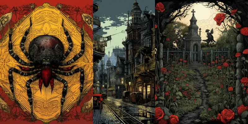 Neo Victorian Illustrations generated by undefined