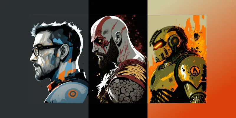 Iconic Game And Movie Character Posters generated by undefined