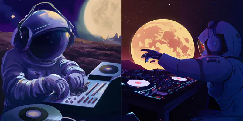 DJing On The Moon generated by undefined