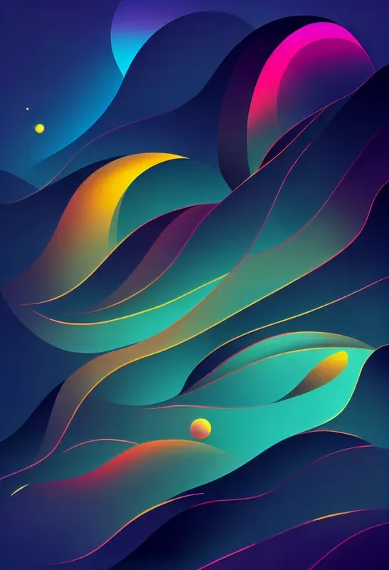 Neon Magial Clouds Wallpaper Patterns
