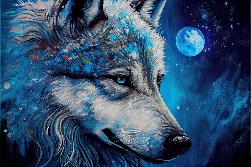 Abstract Acrylic Paintings Of Animals